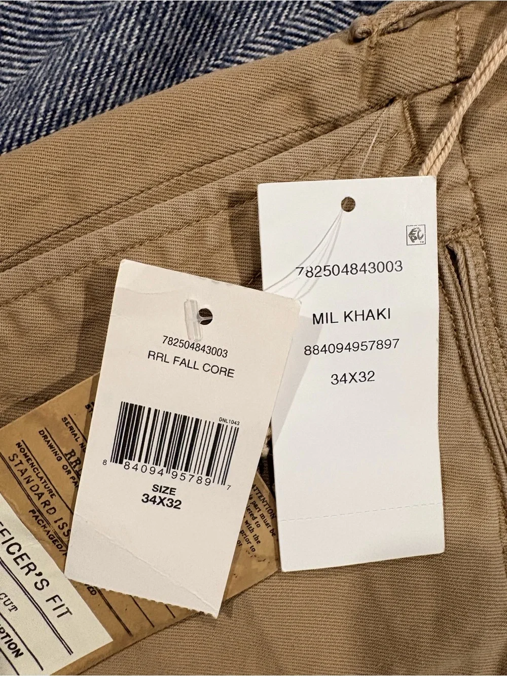 RRL Officer Chino - Khaki | size: 34x32 - Picture 11 of 16